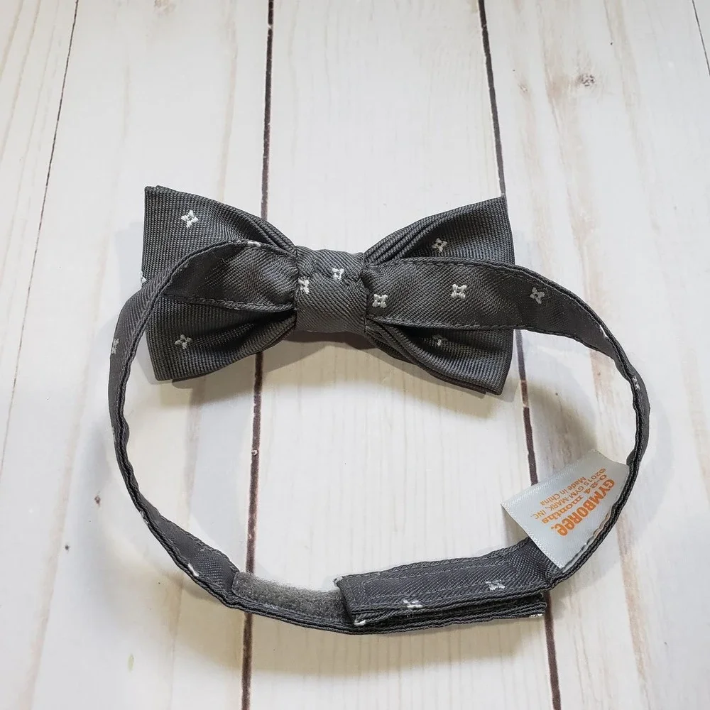 Gymboree Grey Bow Tie baby boys 0-24 months